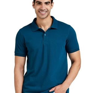 Amazon Brand – Symbol Men’s Cotton Rich Solid Polo Tshirt | Collar Tshirts | Half Sleeves | Plain-Regular Fit (Available in Plus Size and Combo Pack of 2)